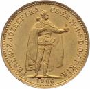 Ungarn 10 Korona 1906 KB - Stehender Kaiser